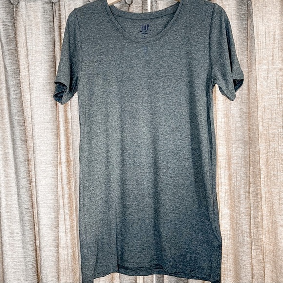Gap Gray Short Sleeve Crew Neck Maternity Tee Shirt Size Large - Picture 1 of 11